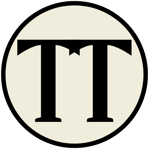 Tablle Talk Logo (two tees in the shape of a table)